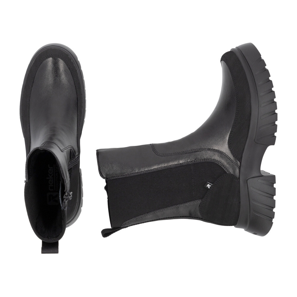 detail Dámská kotníková obuv RIEKER REVOLUTION W1872-01 černá W4