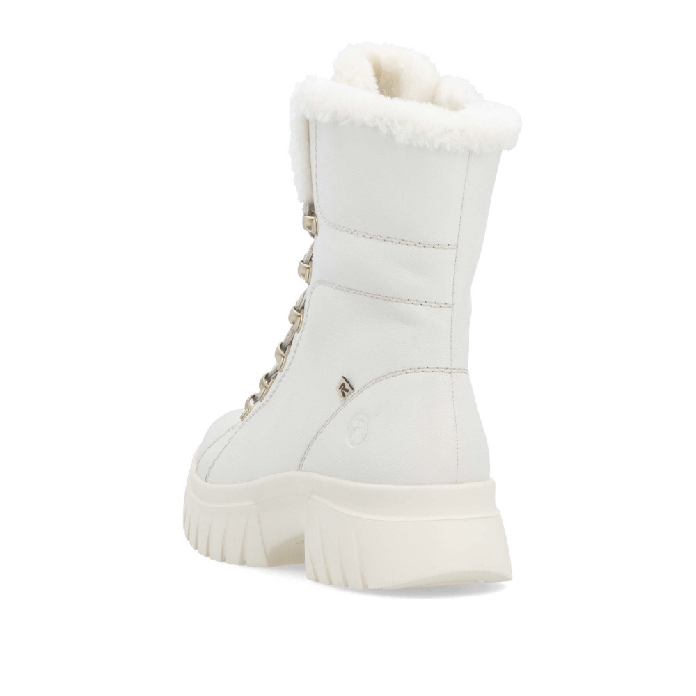 detail Dámská kotníková obuv RIEKER W1874-80 bílá W4