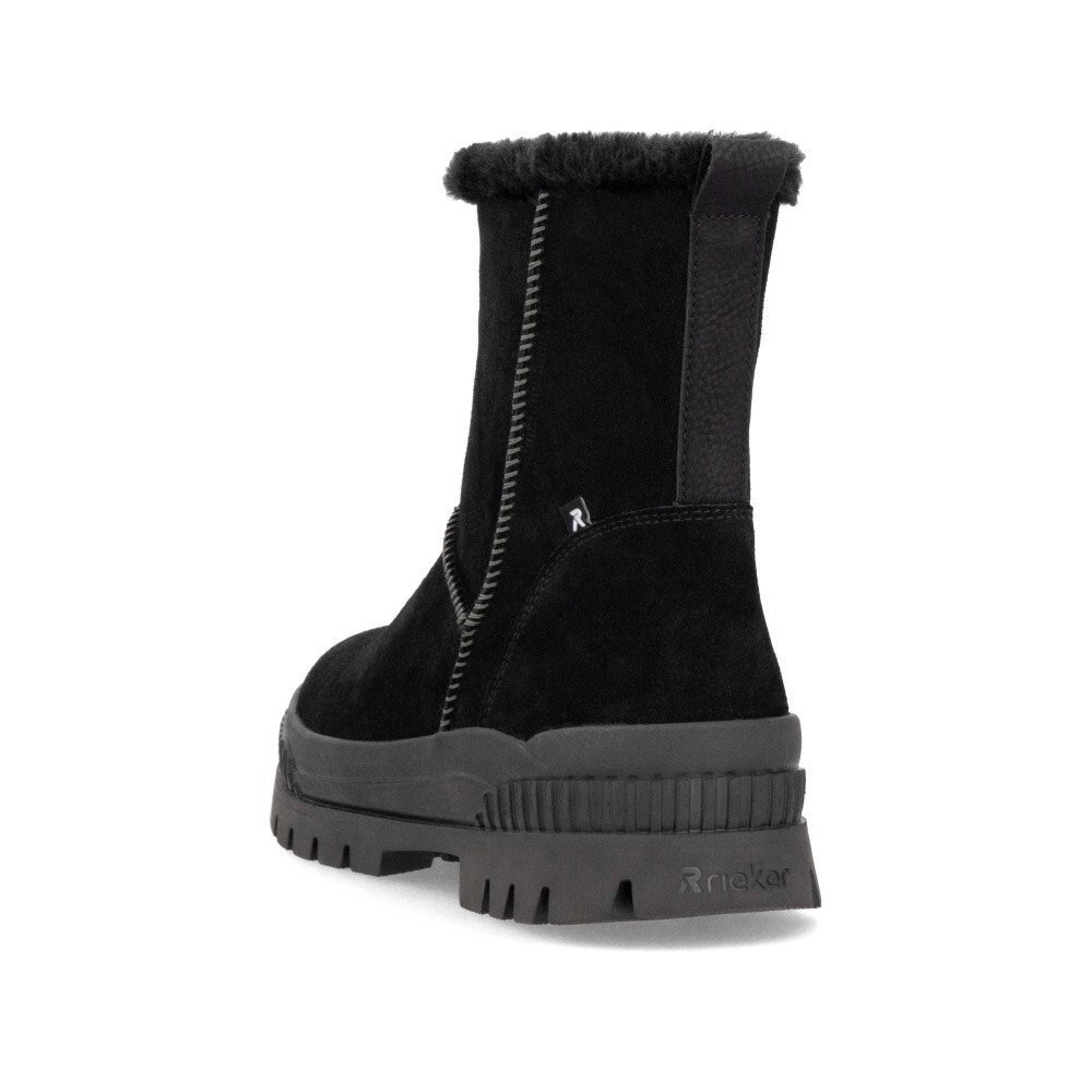 detail Dámska členková obuv RIEKER REVOLUTION W2172-00 čierna W4