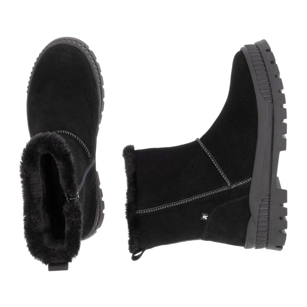 detail Dámska členková obuv RIEKER REVOLUTION W2172-00 čierna W4