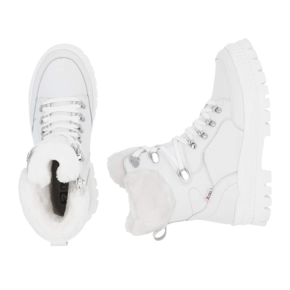 detail Dámská kotníková obuv RIEKER W2174-80 bílá W5