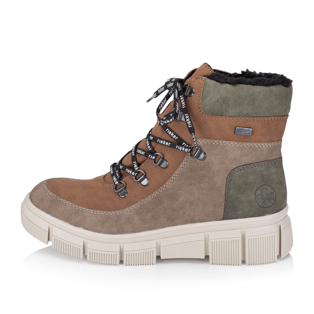 detail Dámská kotníková obuv RIEKER X3404-90 hnědá W4