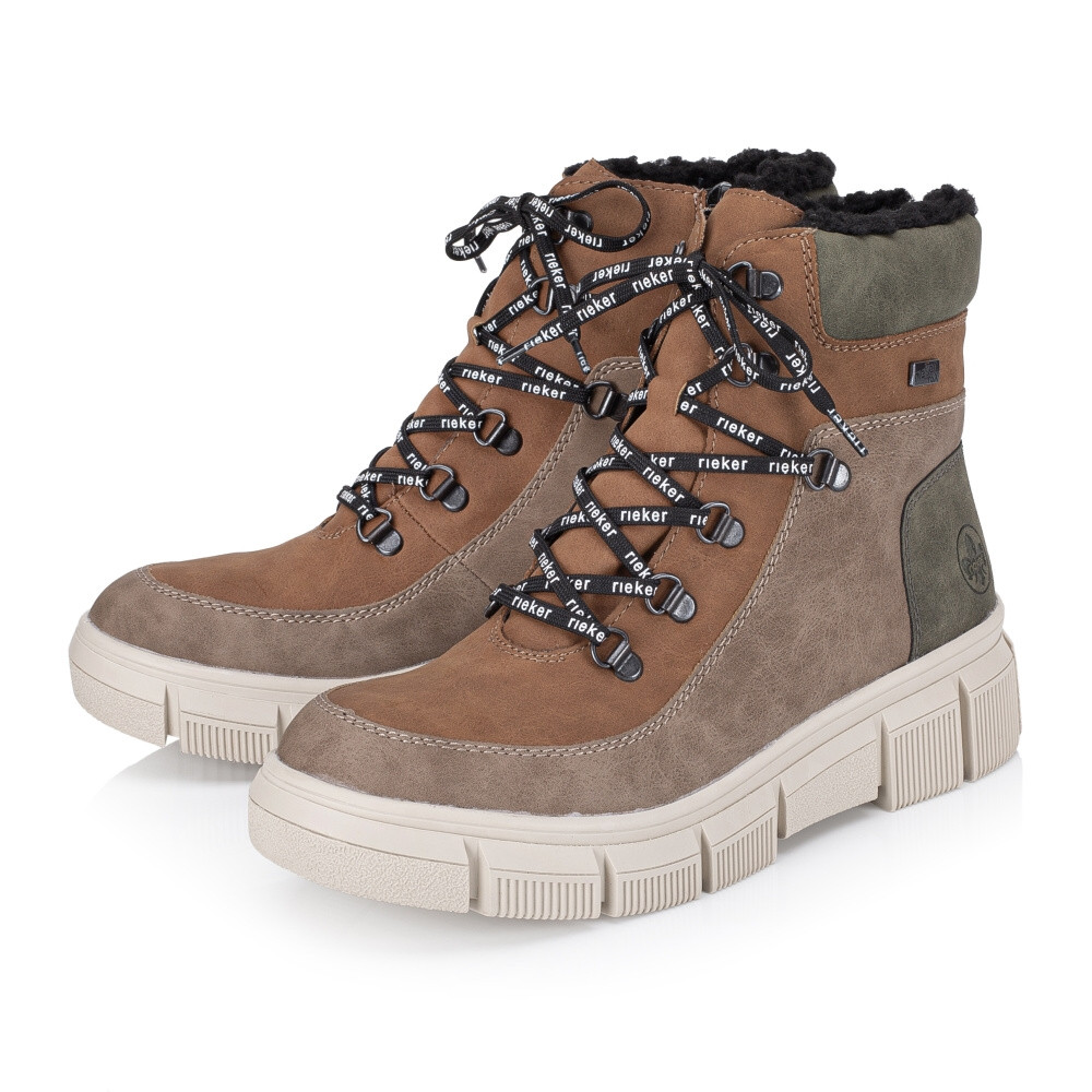 detail Dámská kotníková obuv RIEKER X3404-90 hnědá W4
