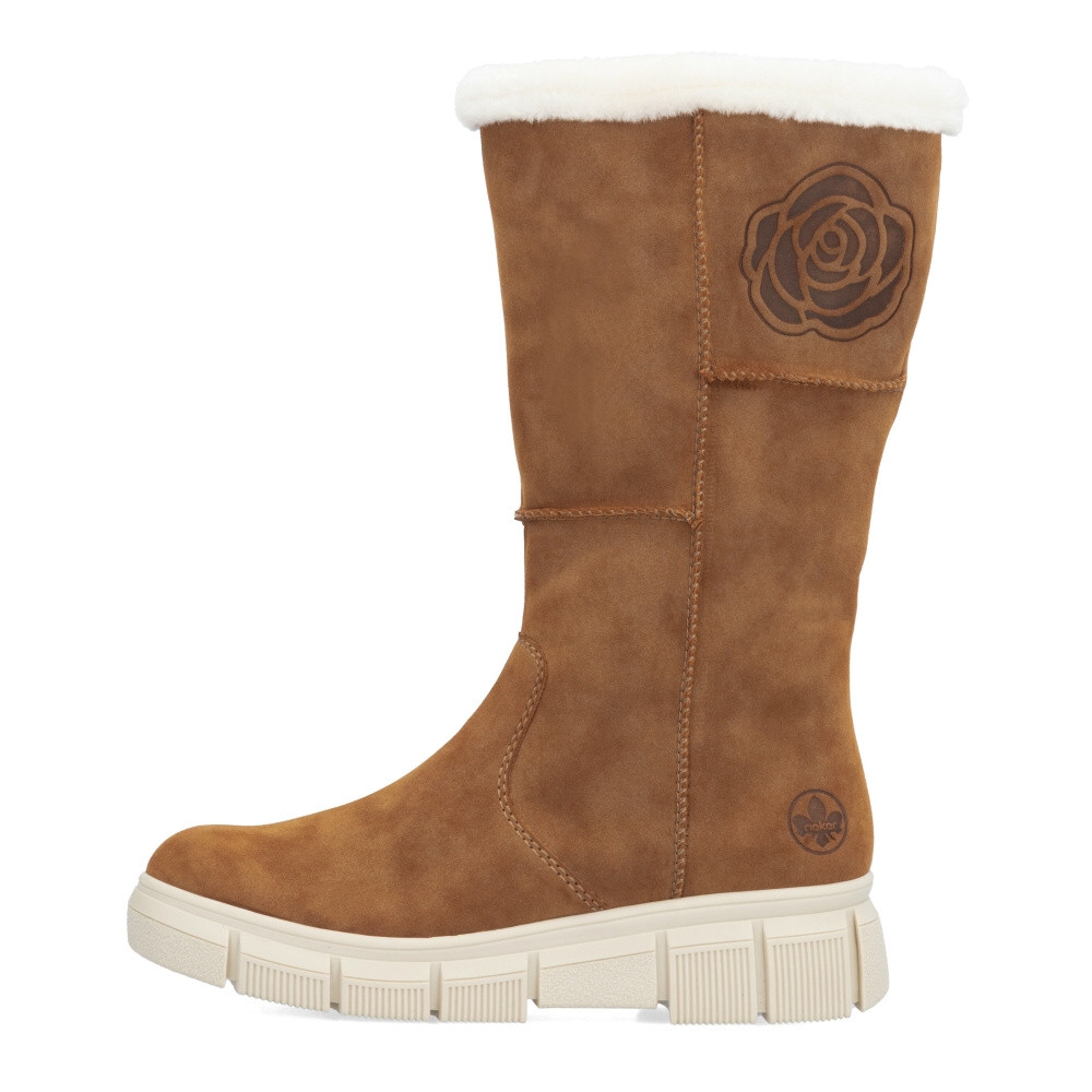 detail Dámské kozačky RIEKER X3455-24 hnědá W4