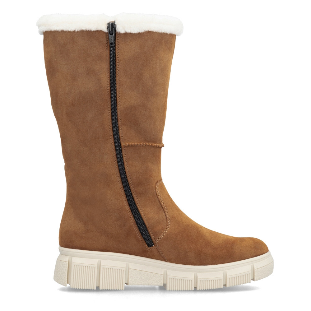 detail Dámské kozačky RIEKER X3455-24 hnědá W4