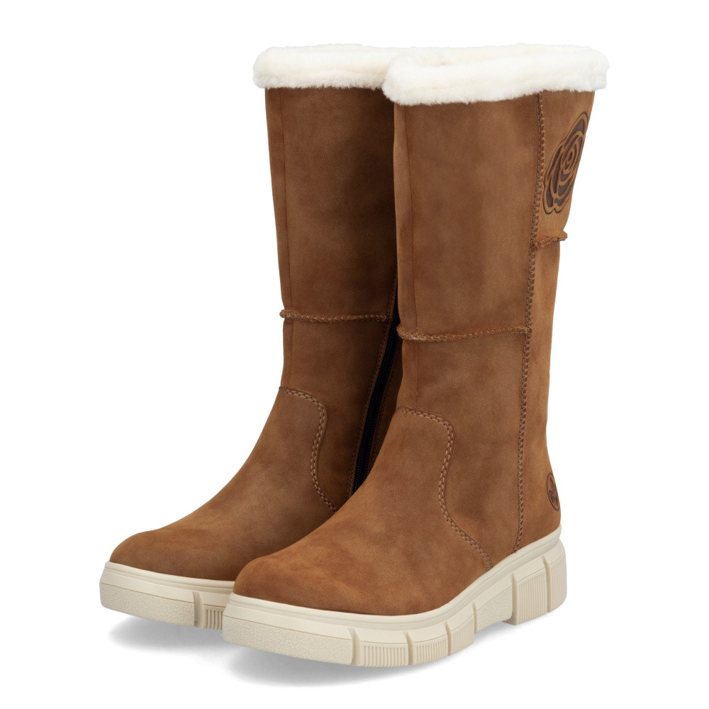 detail Dámské kozačky RIEKER X3455-24 hnědá W4