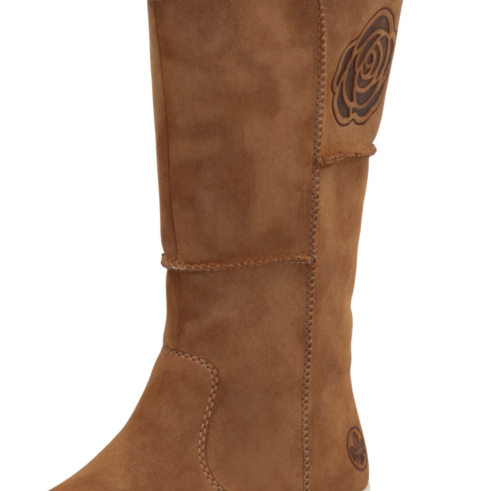 detail Dámské kozačky RIEKER X3455-24 hnědá W4