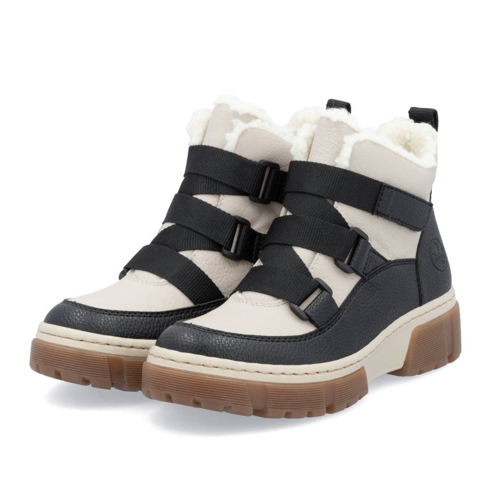 detail Dámská kotníková obuv RIEKER X8639-00 černá W4