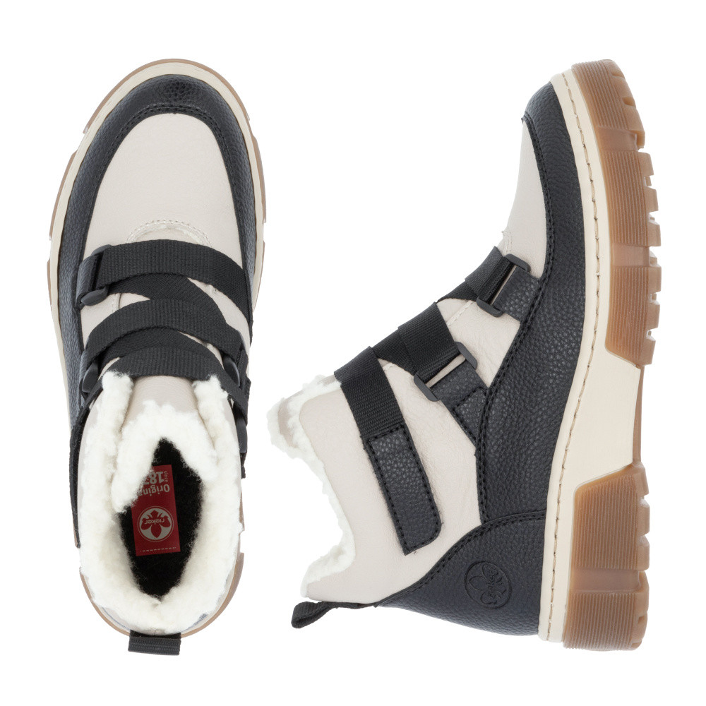 detail Dámská kotníková obuv RIEKER X8639-00 černá W4