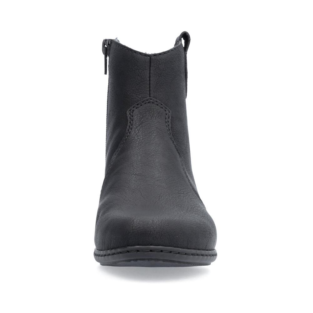 detail Dámská kotníková obuv RIEKER Y0762-00 černá W5