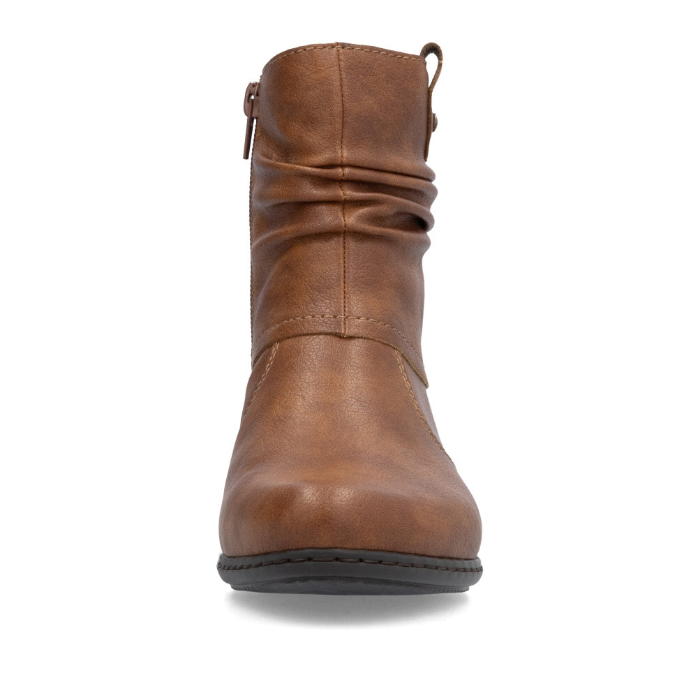 detail Dámská kotníková obuv RIEKER Y0771-24 hnědá W4