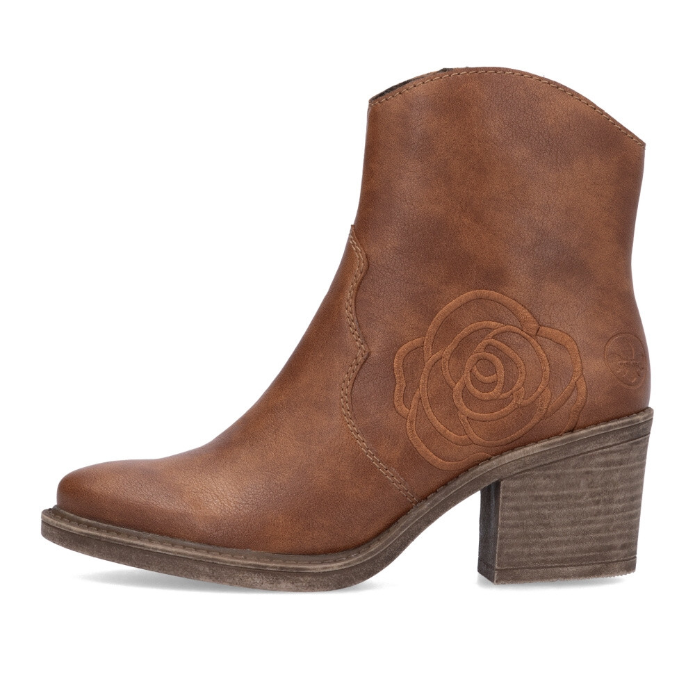 detail Dámská kotníková obuv RIEKER Y1250-24 hnědá W4