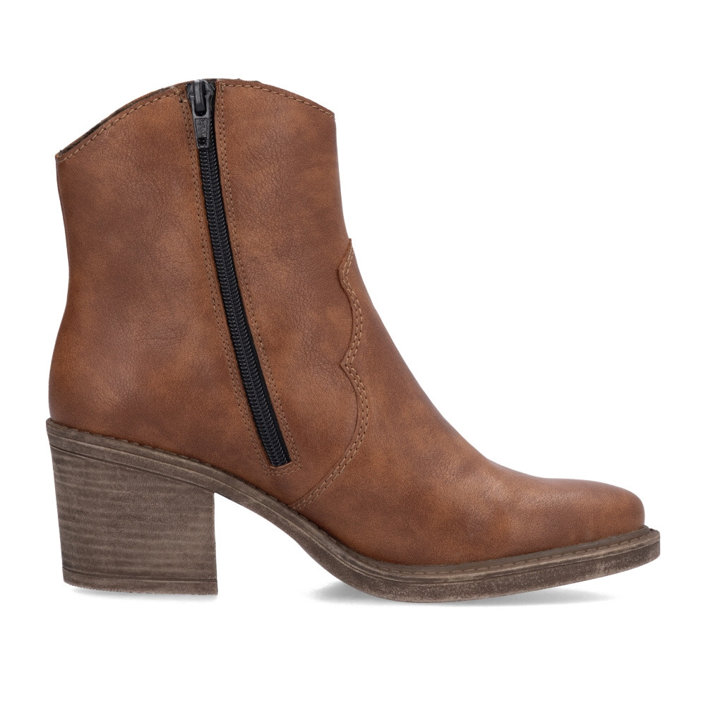 detail Dámská kotníková obuv RIEKER Y1250-24 hnědá W4