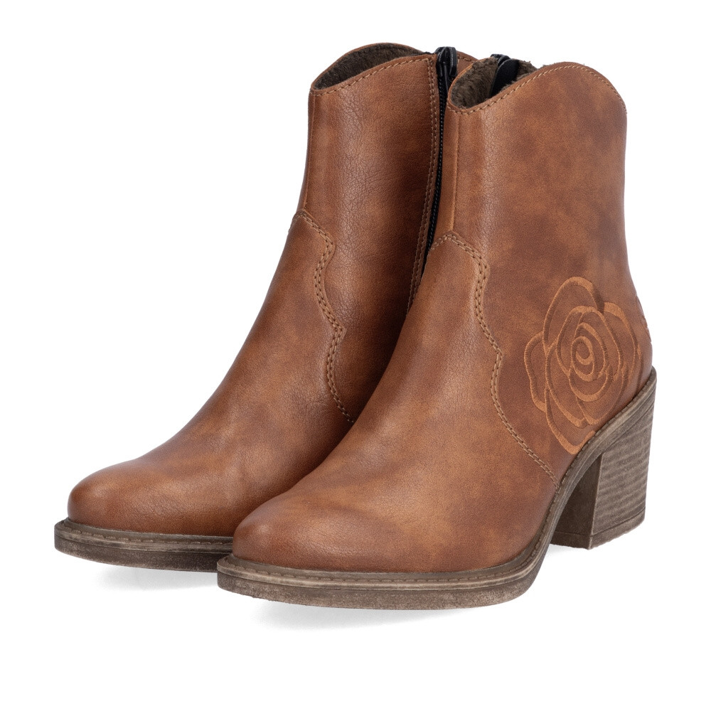 detail Dámská kotníková obuv RIEKER Y1250-24 hnědá W4