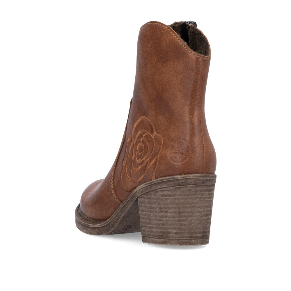 detail Dámská kotníková obuv RIEKER Y1250-24 hnědá W4