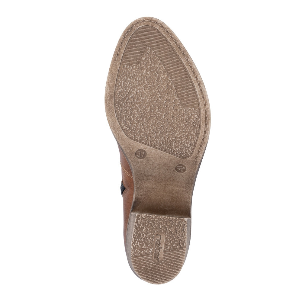 detail Dámská kotníková obuv RIEKER Y1250-24 hnědá W4