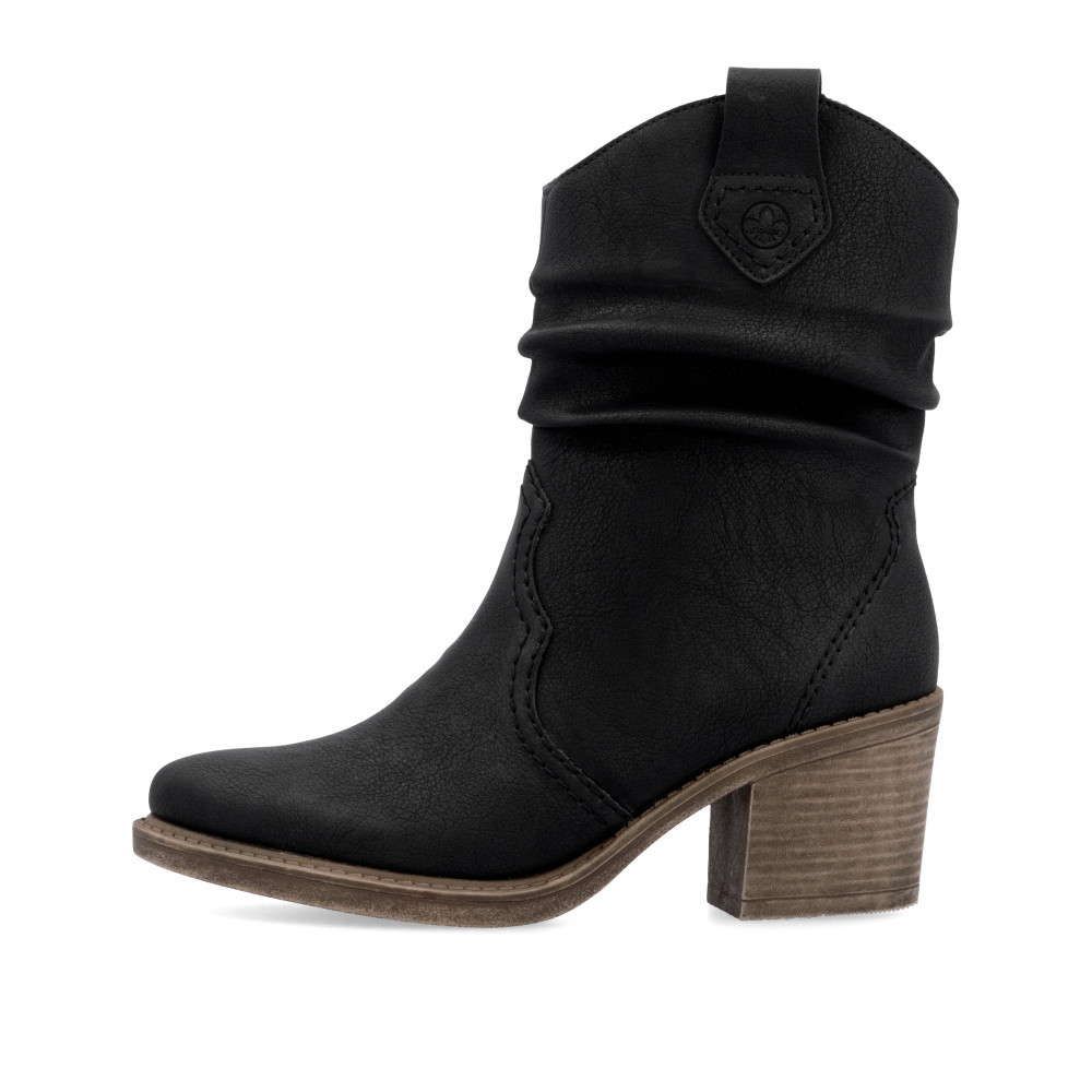 detail Dámská kotníková obuv RIEKER Y1284-00 černá W4