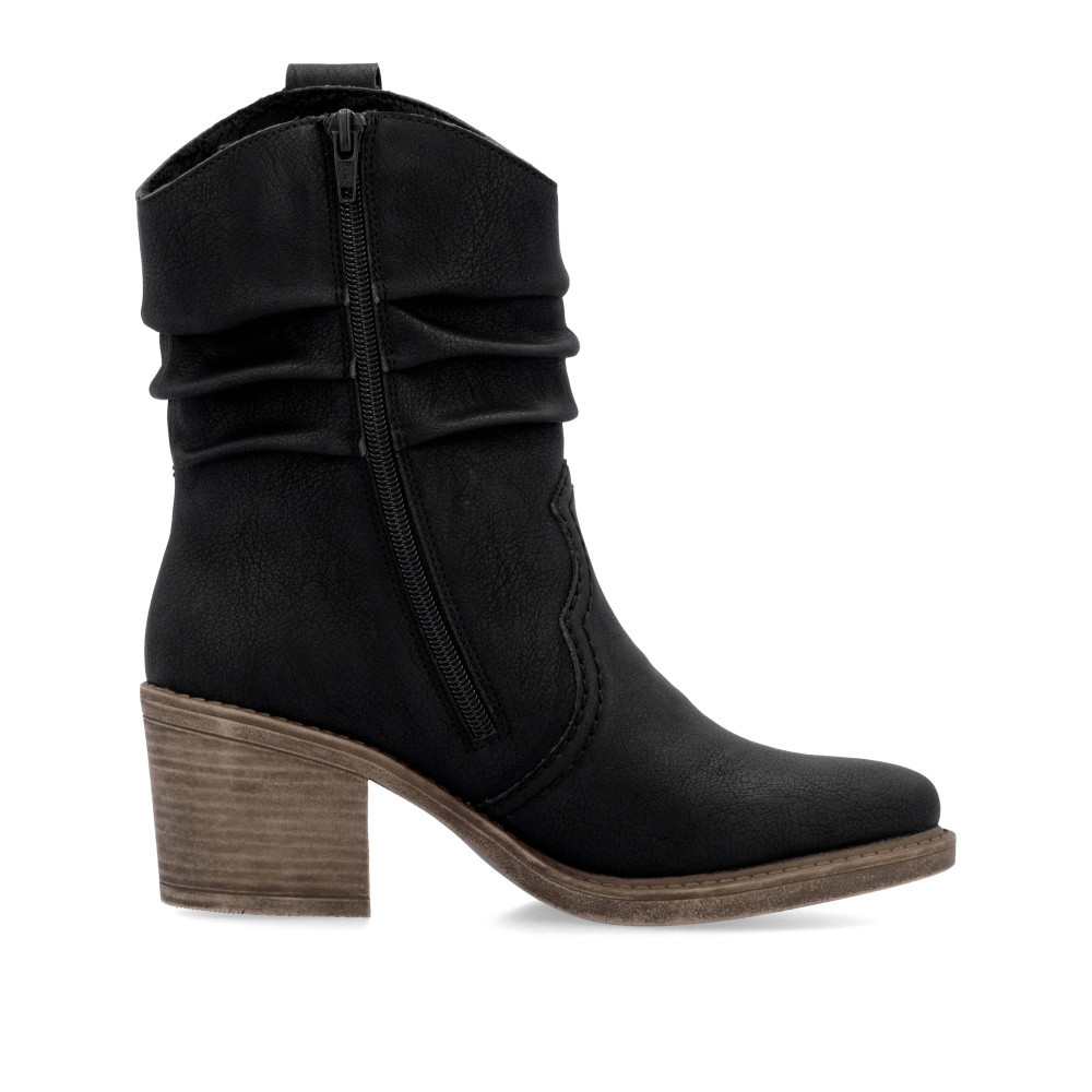 detail Dámská kotníková obuv RIEKER Y1284-00 černá W4