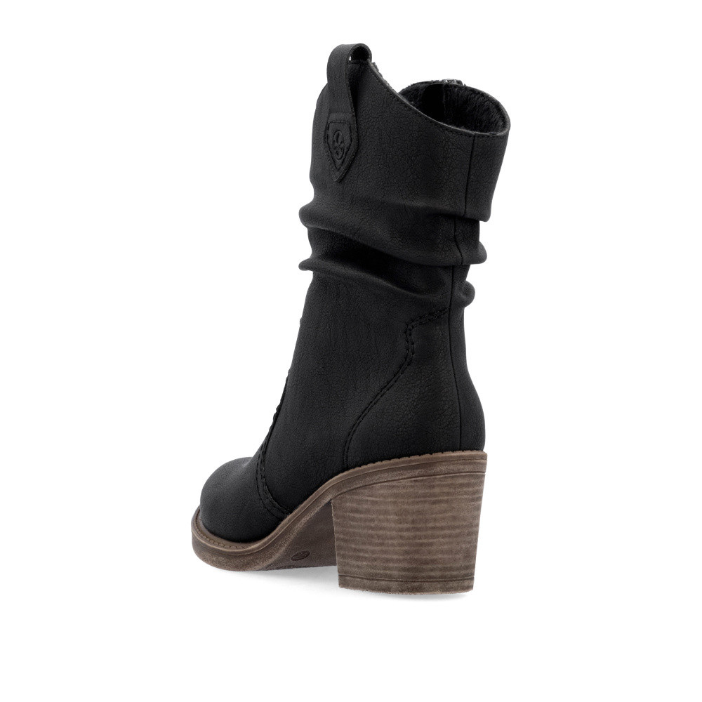 detail Dámská kotníková obuv RIEKER Y1284-00 černá W4