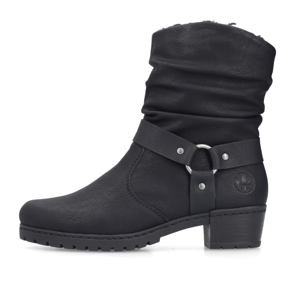 detail Dámská kotníková obuv RIEKER Y1760-00 černá W5