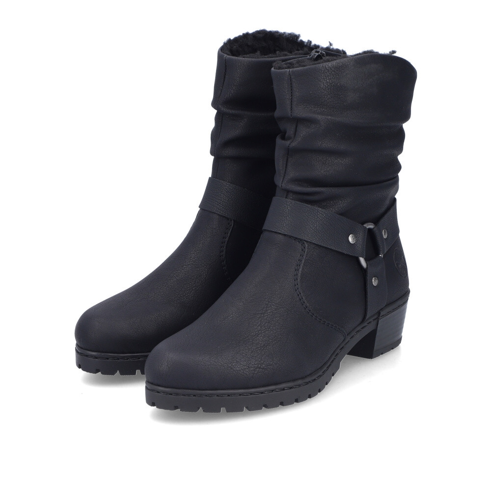 detail Dámská kotníková obuv RIEKER Y1760-00 černá W5