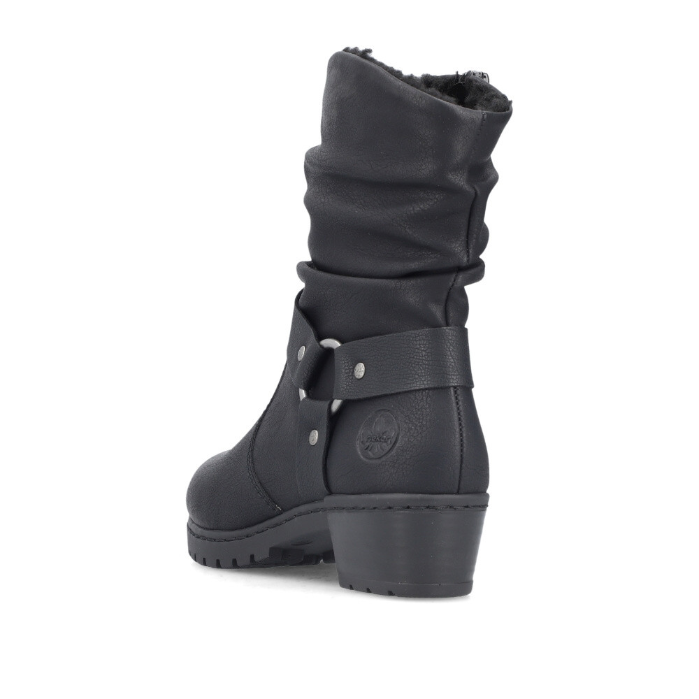 detail Dámská kotníková obuv RIEKER Y1760-00 černá W5