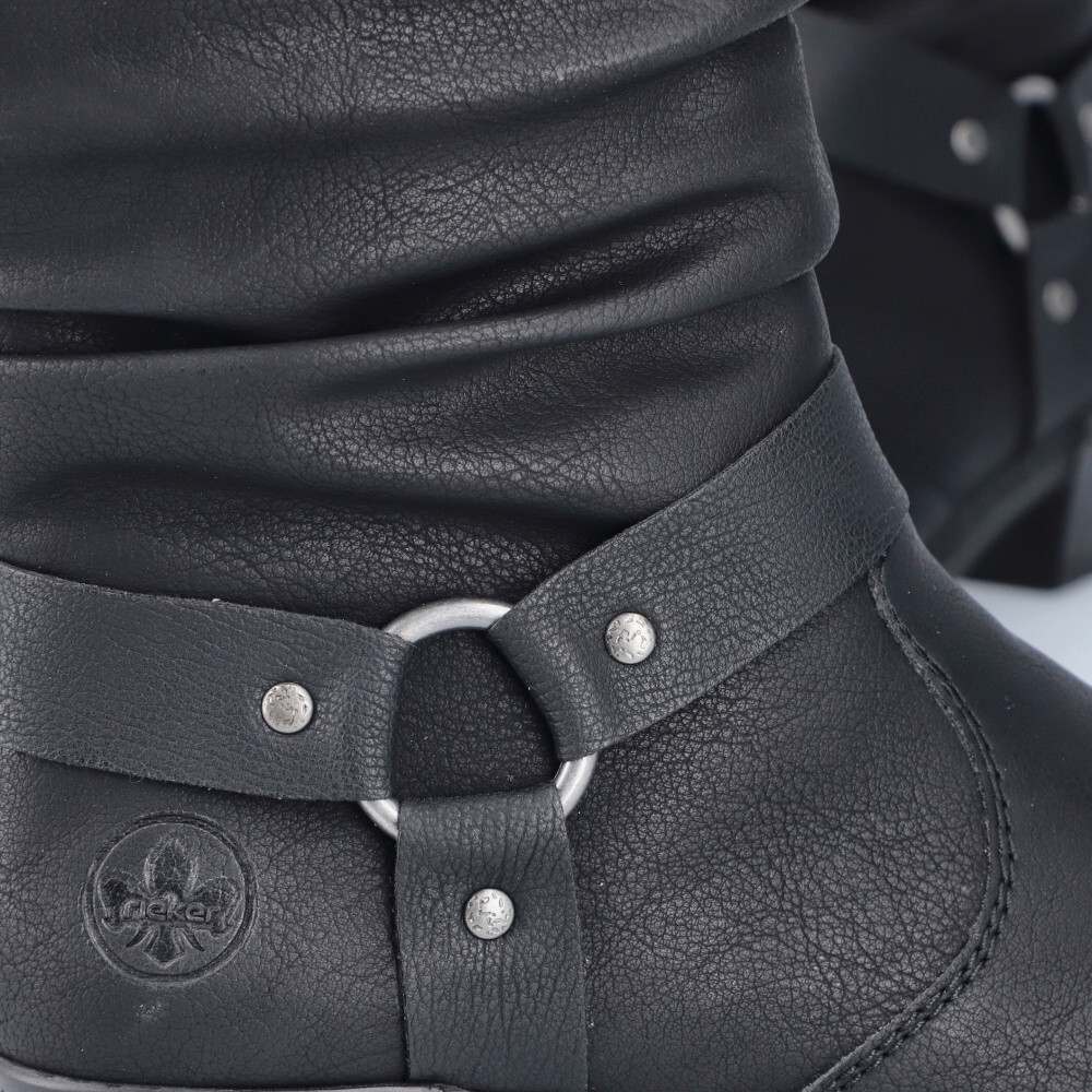 detail Dámská kotníková obuv RIEKER Y1760-00 černá W5