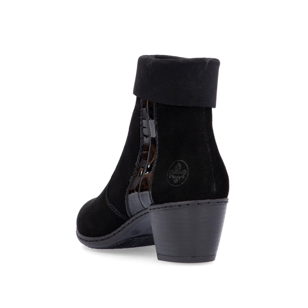 detail Dámská kotníková obuv RIEKER Y2152-00 černá W4