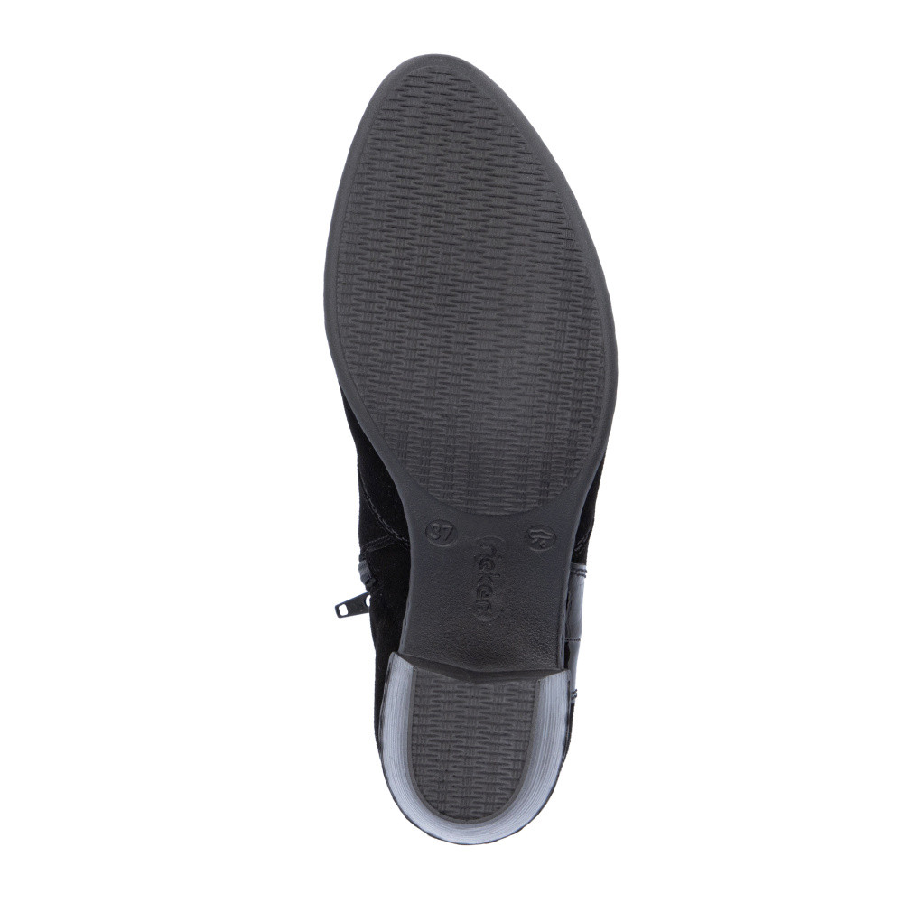 detail Dámská kotníková obuv RIEKER Y2152-00 černá W4