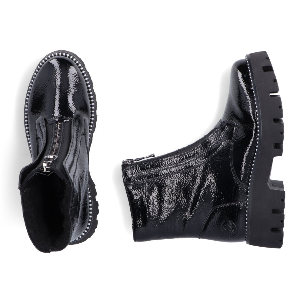 detail Dámská kotníková obuv RIEKER Y3351-00 černá W4