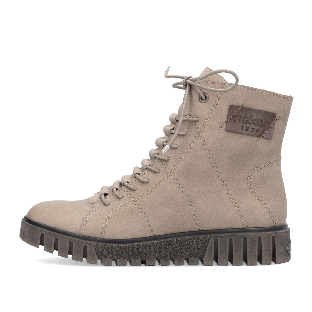 detail Dámská kotníková obuv RIEKER Y3421-20 béžová W4