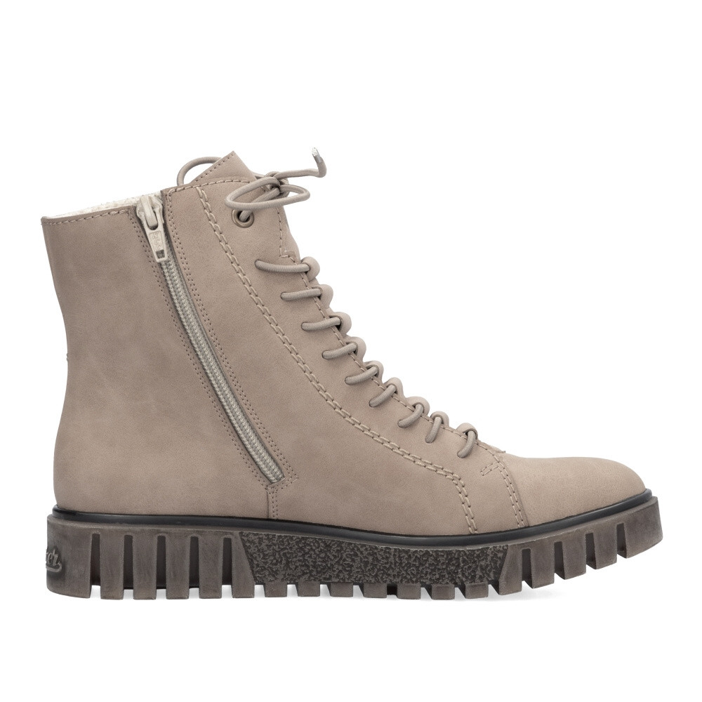 detail Dámská kotníková obuv RIEKER Y3421-20 béžová W4