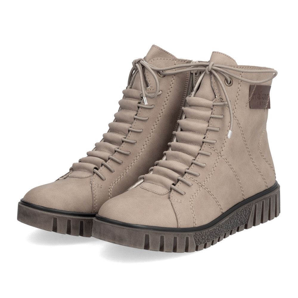 detail Dámská kotníková obuv RIEKER Y3421-20 béžová W4