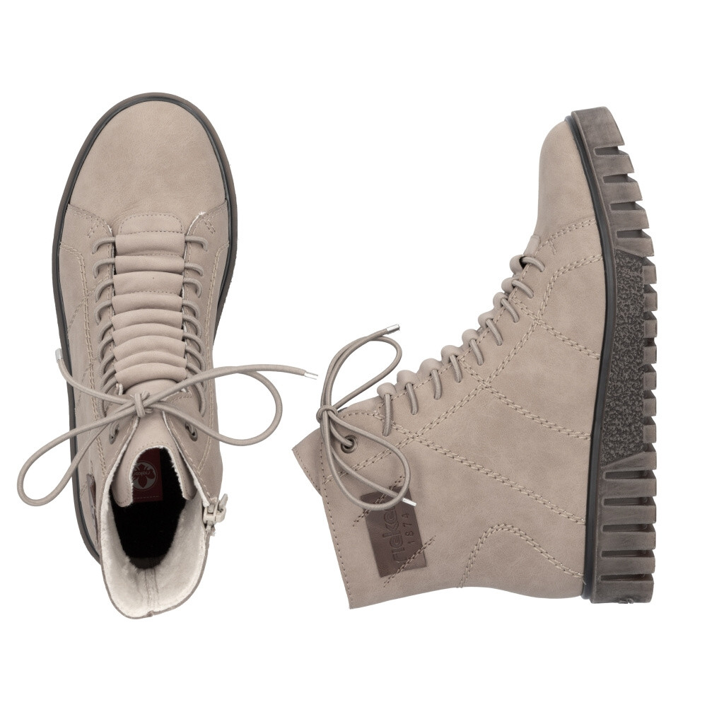 detail Dámská kotníková obuv RIEKER Y3421-20 béžová W4