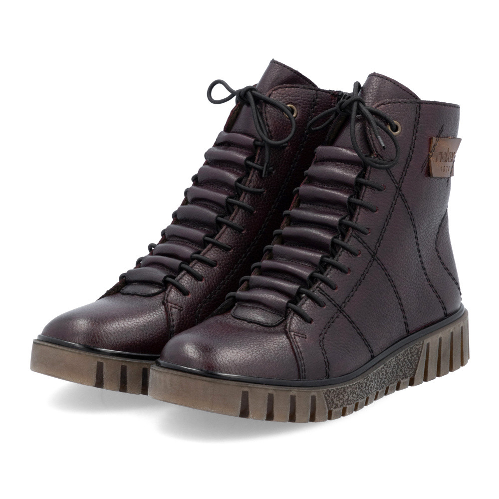 detail Dámská kotníková obuv RIEKER Y3421-35 červená W4