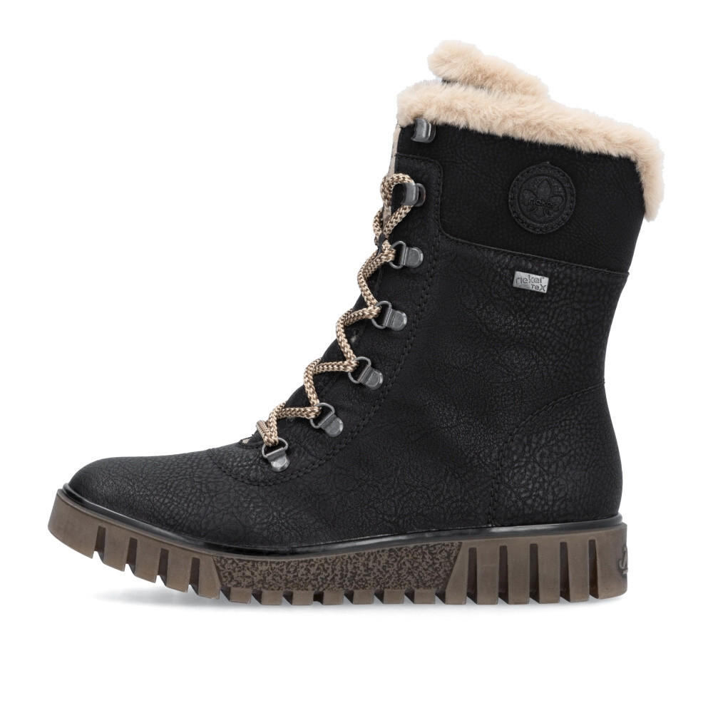 detail Dámská kotníková obuv RIEKER Y3424-00 černá W5