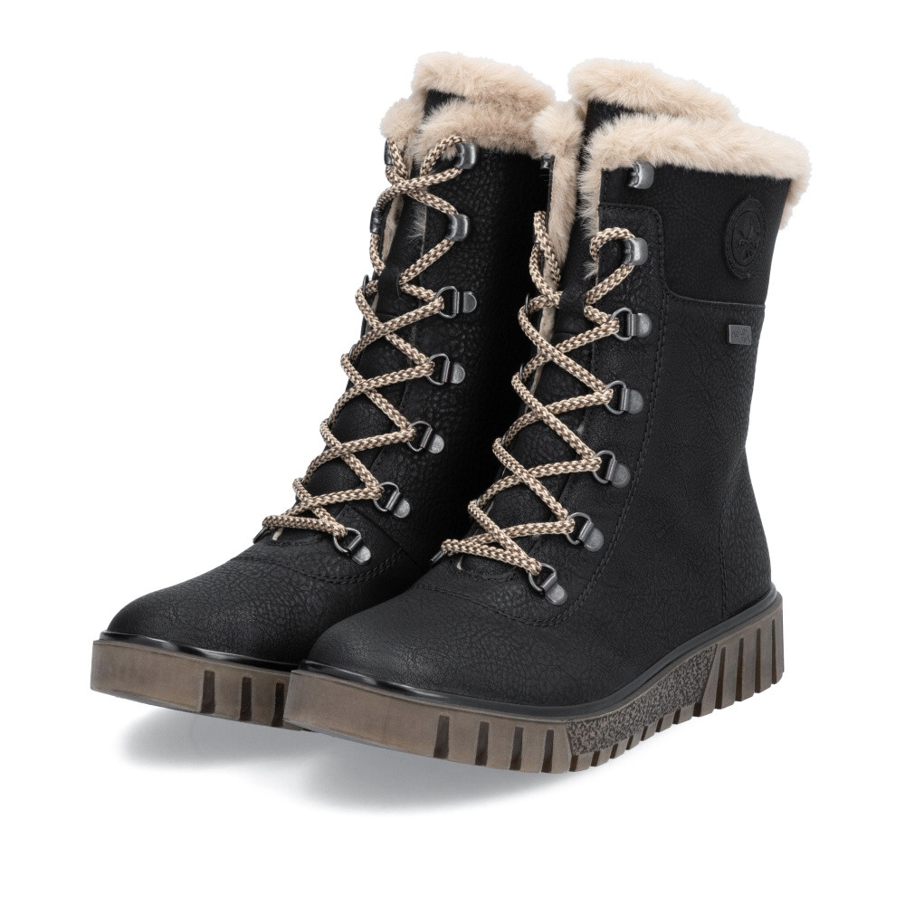 detail Dámská kotníková obuv RIEKER Y3424-00 černá W5