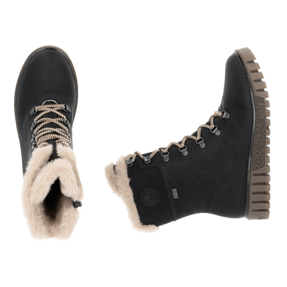 detail Dámská kotníková obuv RIEKER Y3424-00 černá W5