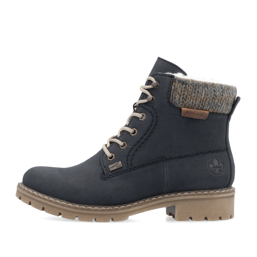 detail Dámská kotníková obuv RIEKER Y9118-14 modrá W5