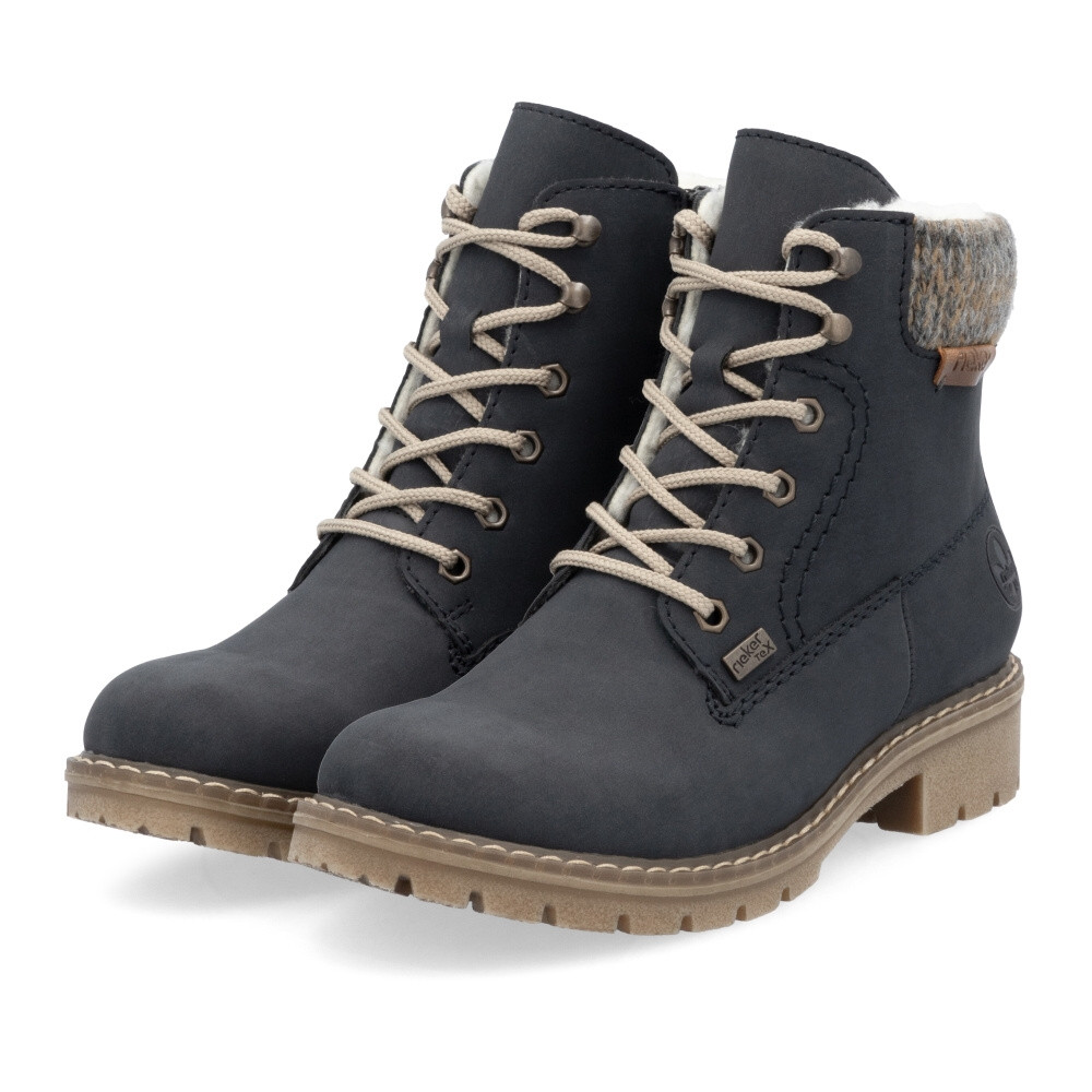 detail Dámská kotníková obuv RIEKER Y9118-14 modrá W5