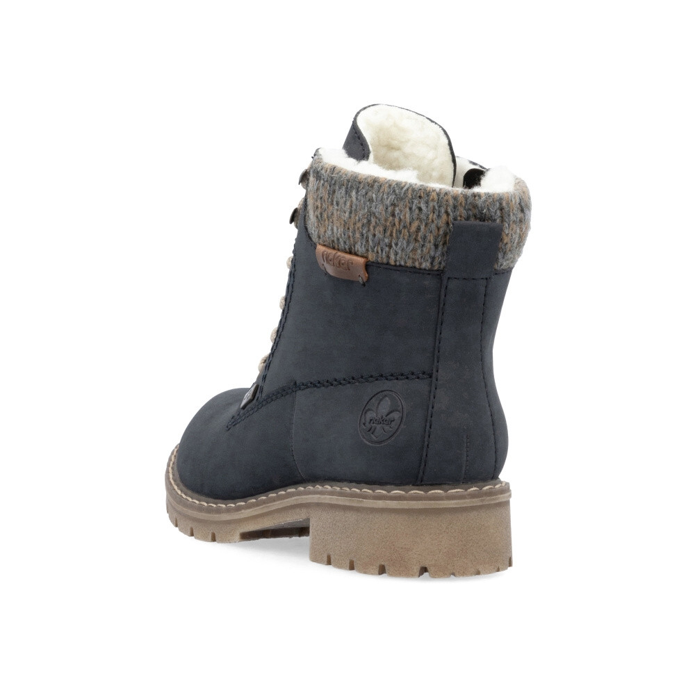 detail Dámská kotníková obuv RIEKER Y9118-14 modrá W5