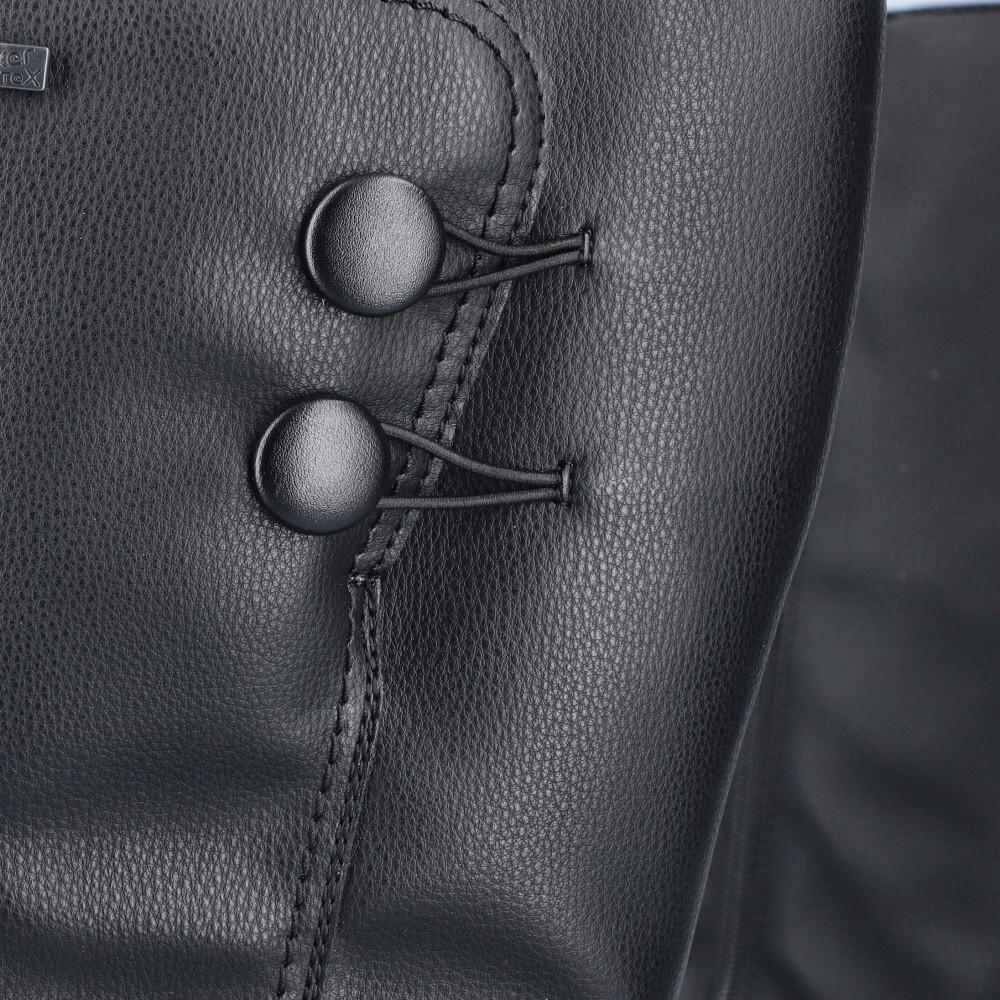 detail Dámské kozačky RIEKER Z0090-00 černá W4