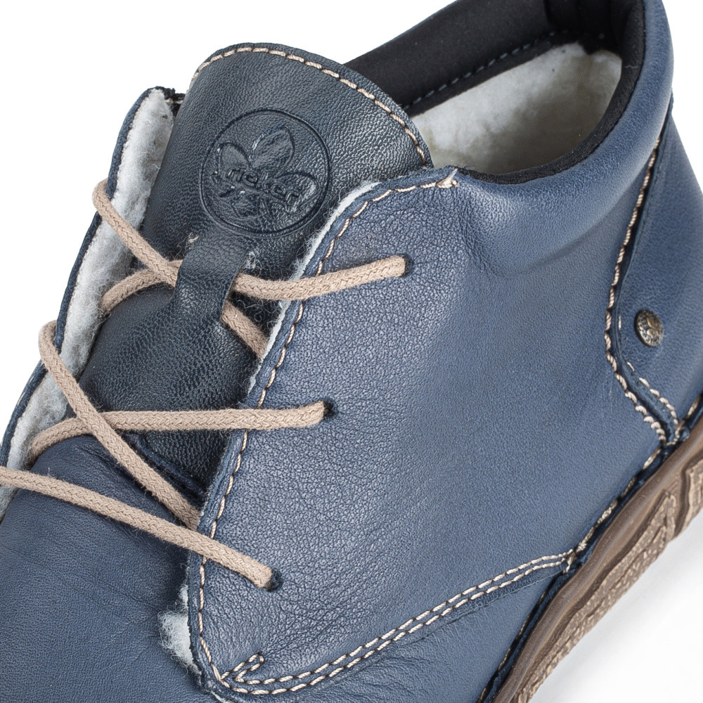 detail Dámská kotníková obuv RIEKER Z3722-14 modrá W4