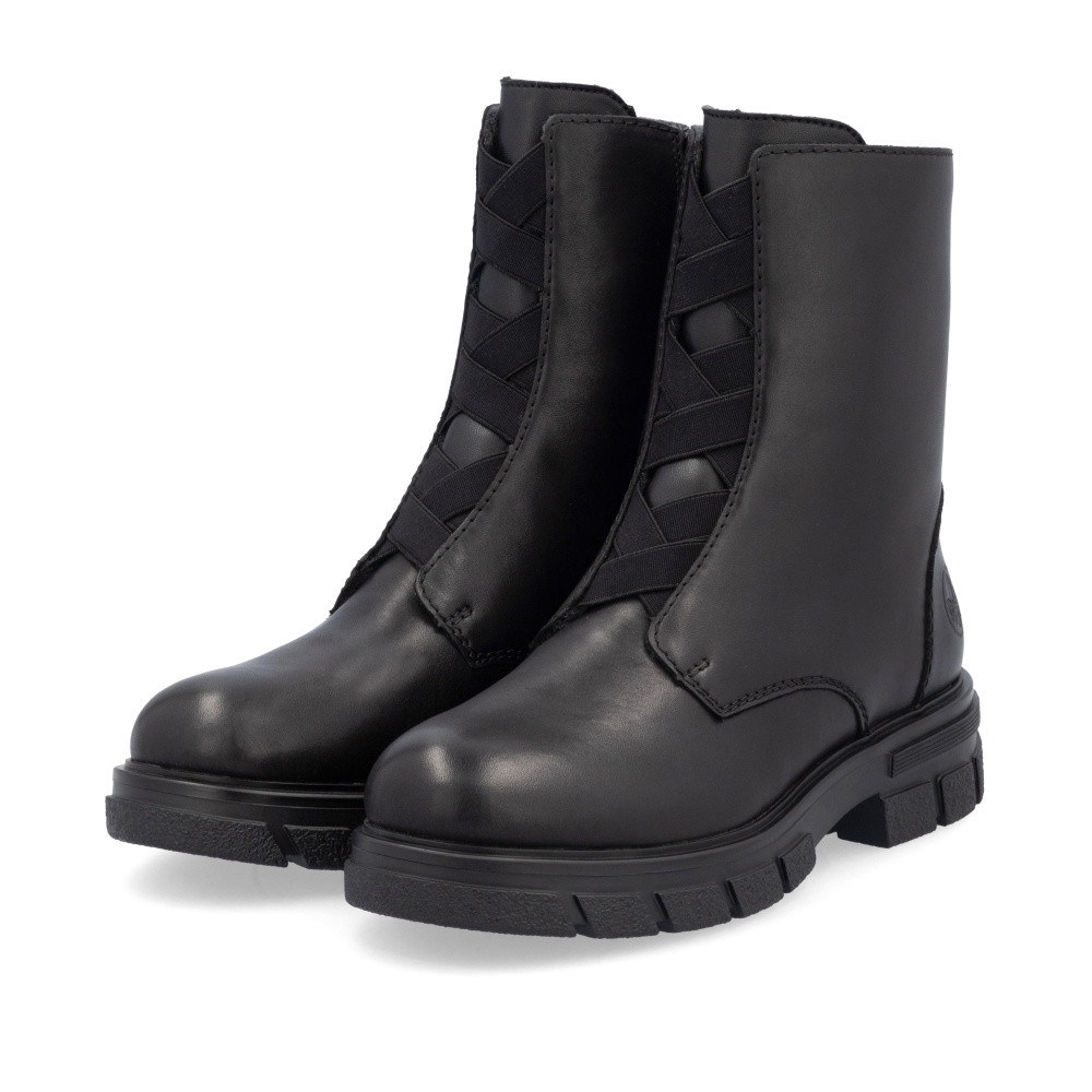 detail Dámska členková obuv RIEKER Z9179-00 čierna W4