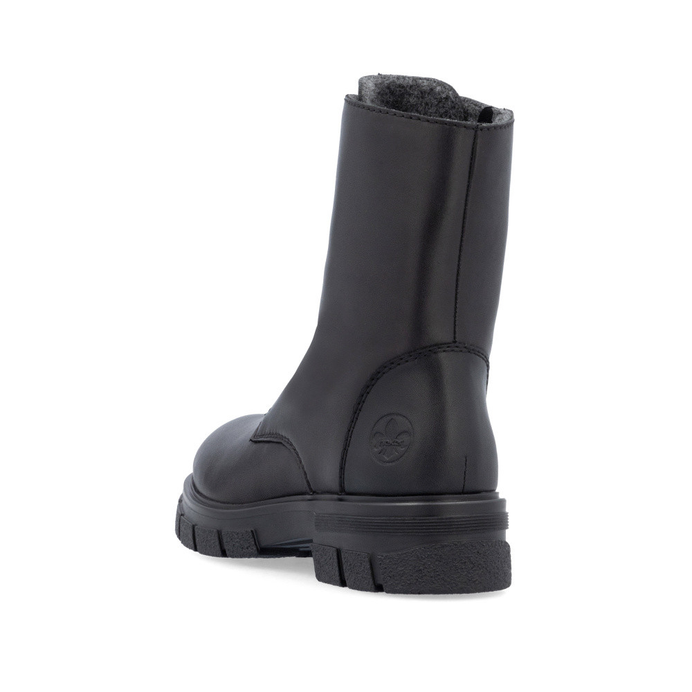 detail Dámska členková obuv RIEKER Z9179-00 čierna W4