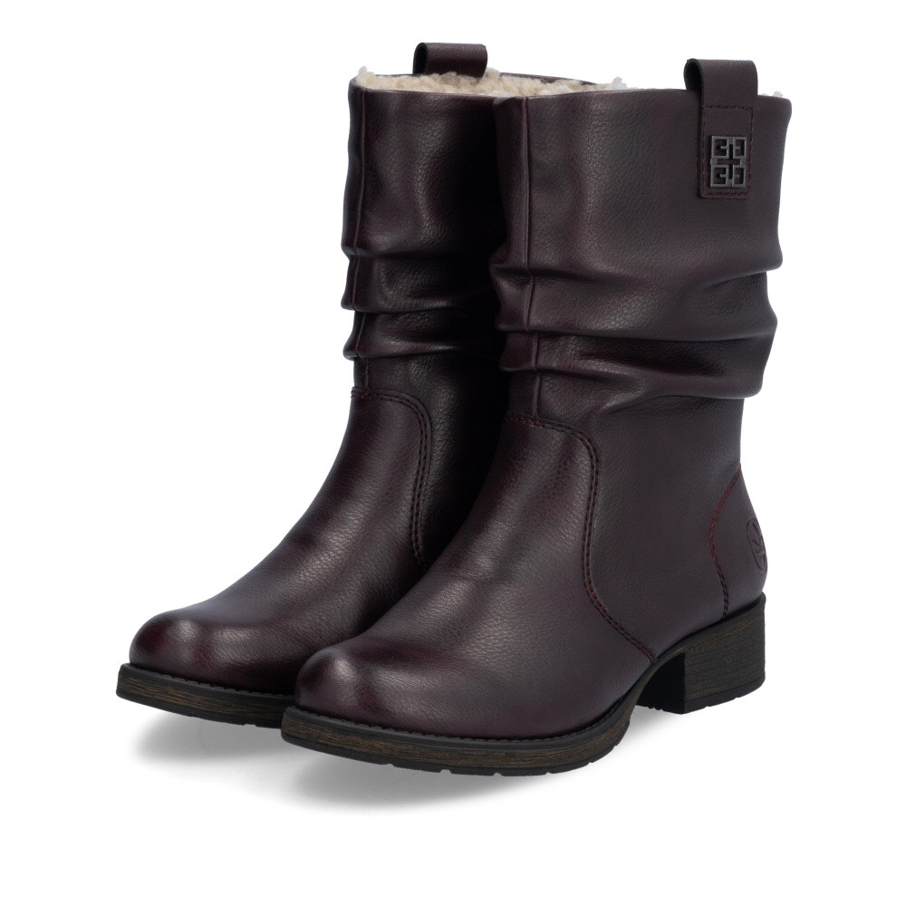 detail Dámská kotníková obuv RIEKER Z9583-35 červená W4