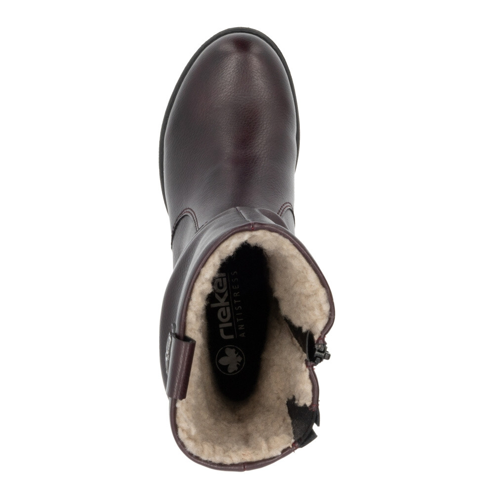 detail Dámská kotníková obuv RIEKER Z9583-35 červená W4