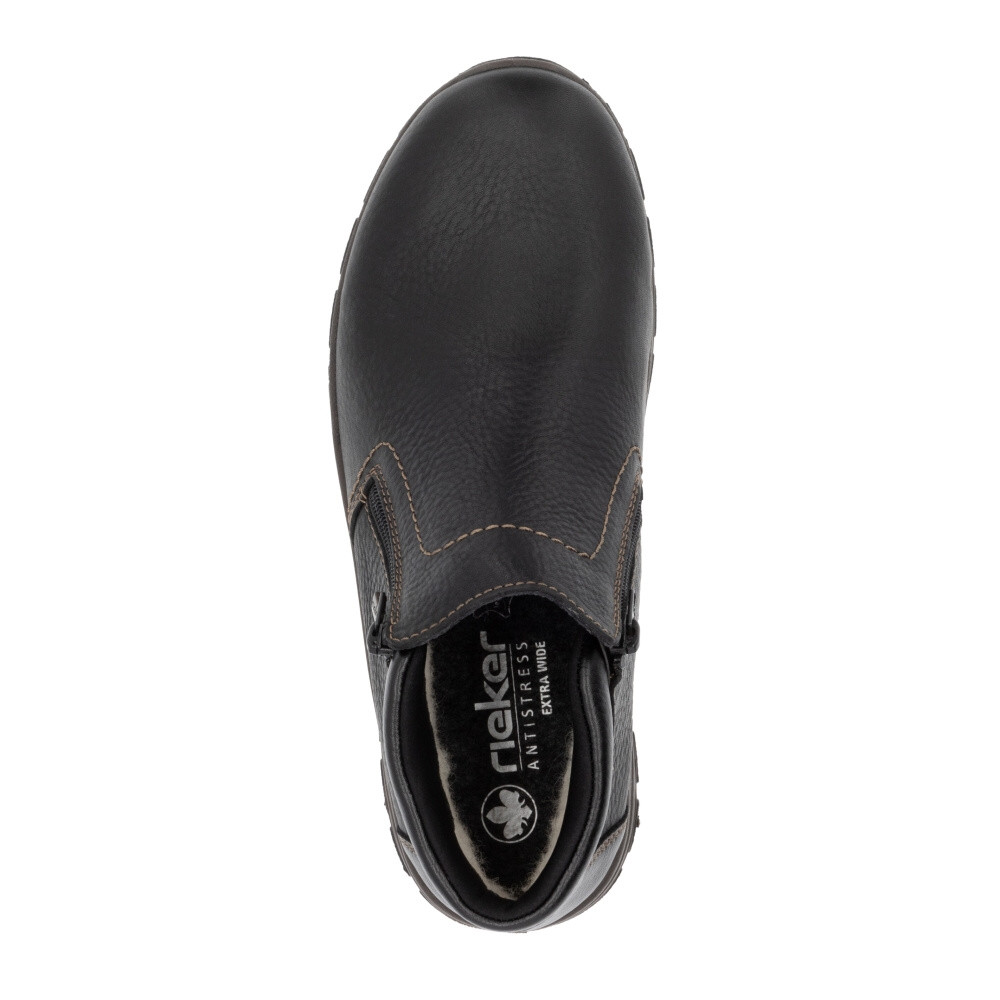 detail Pánská kotníková obuv RIEKER 03673-00 černá W5