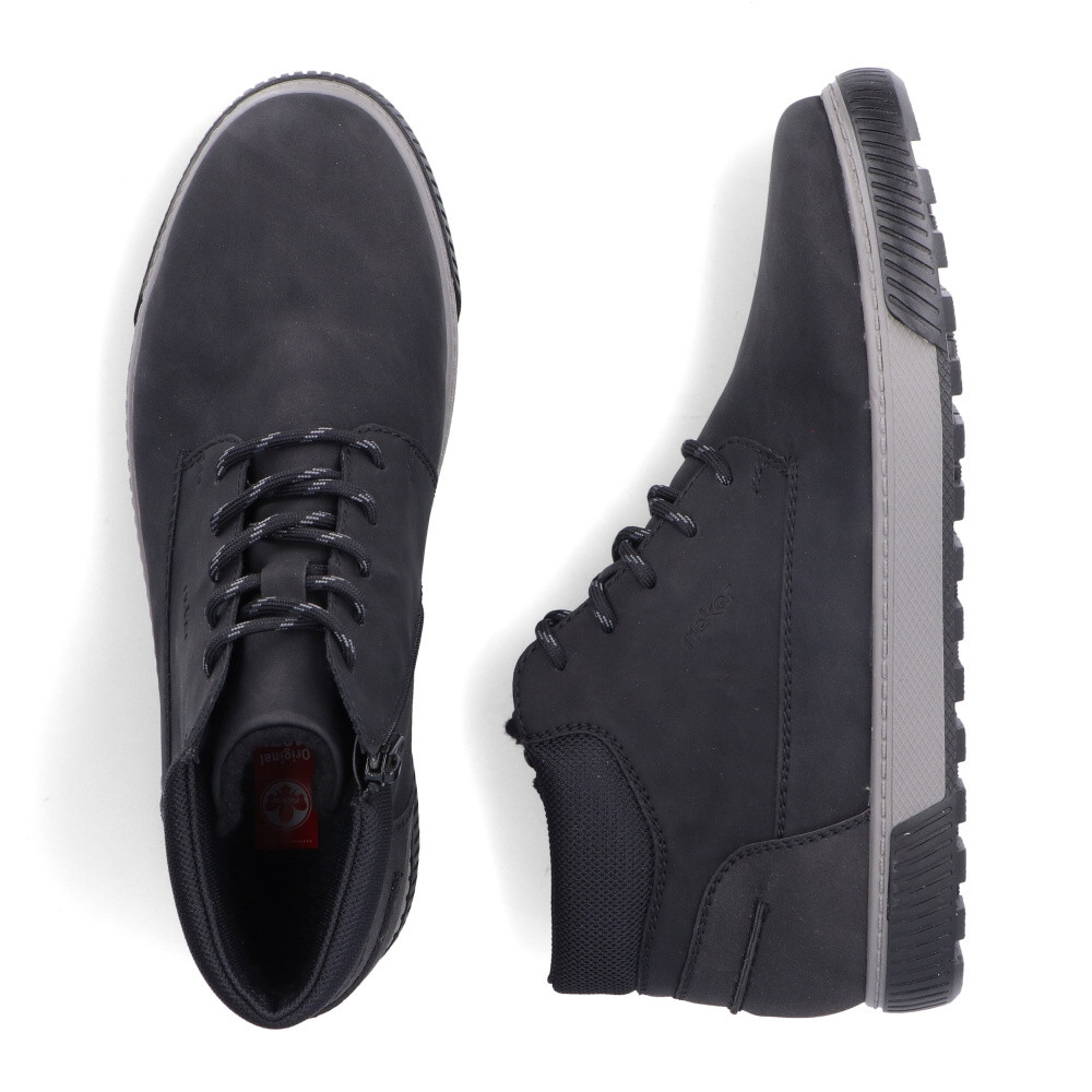 detail Pánská kotníková obuv RIEKER 18918-00 černá W4