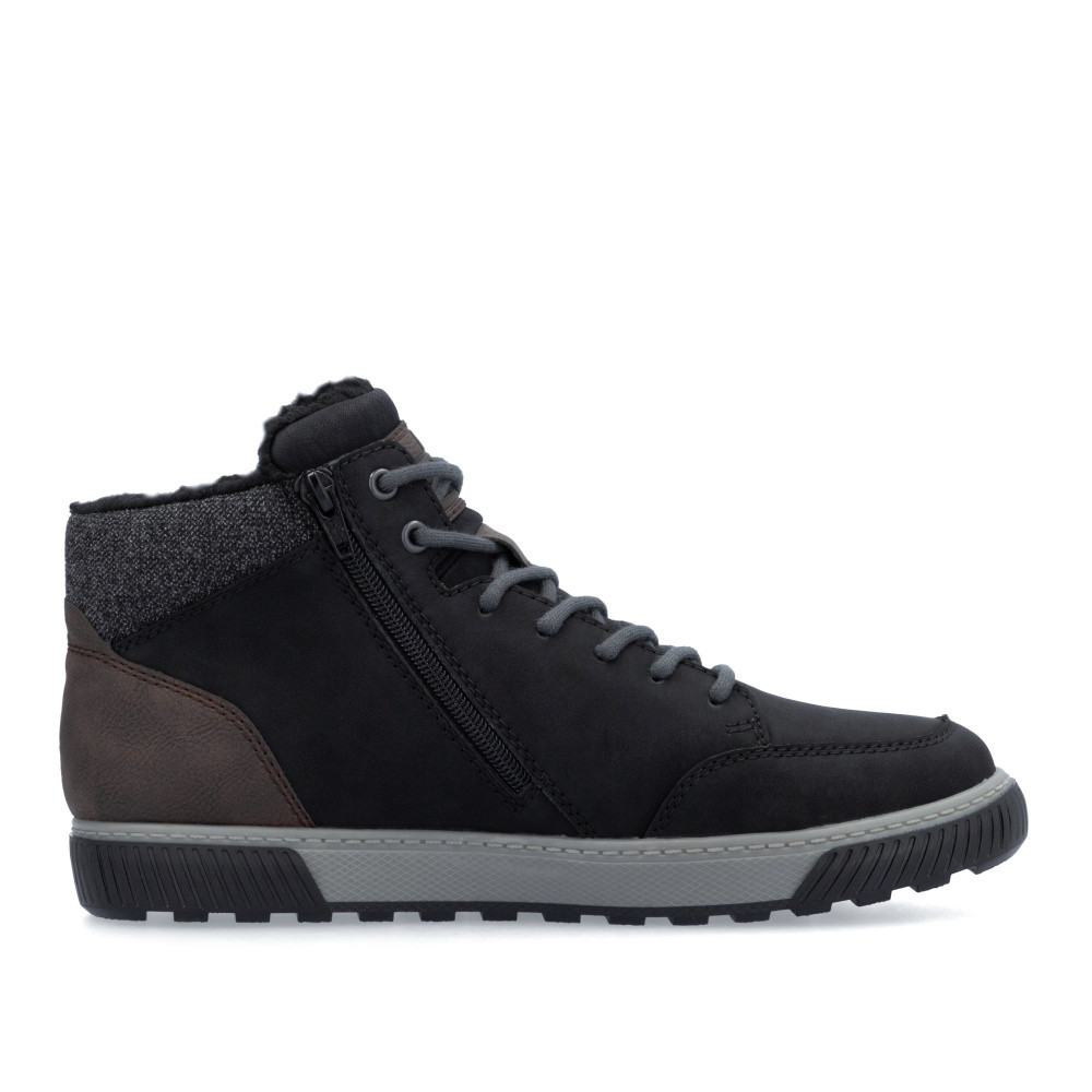 detail Pánská kotníková obuv RIEKER 18930-01 černá W5